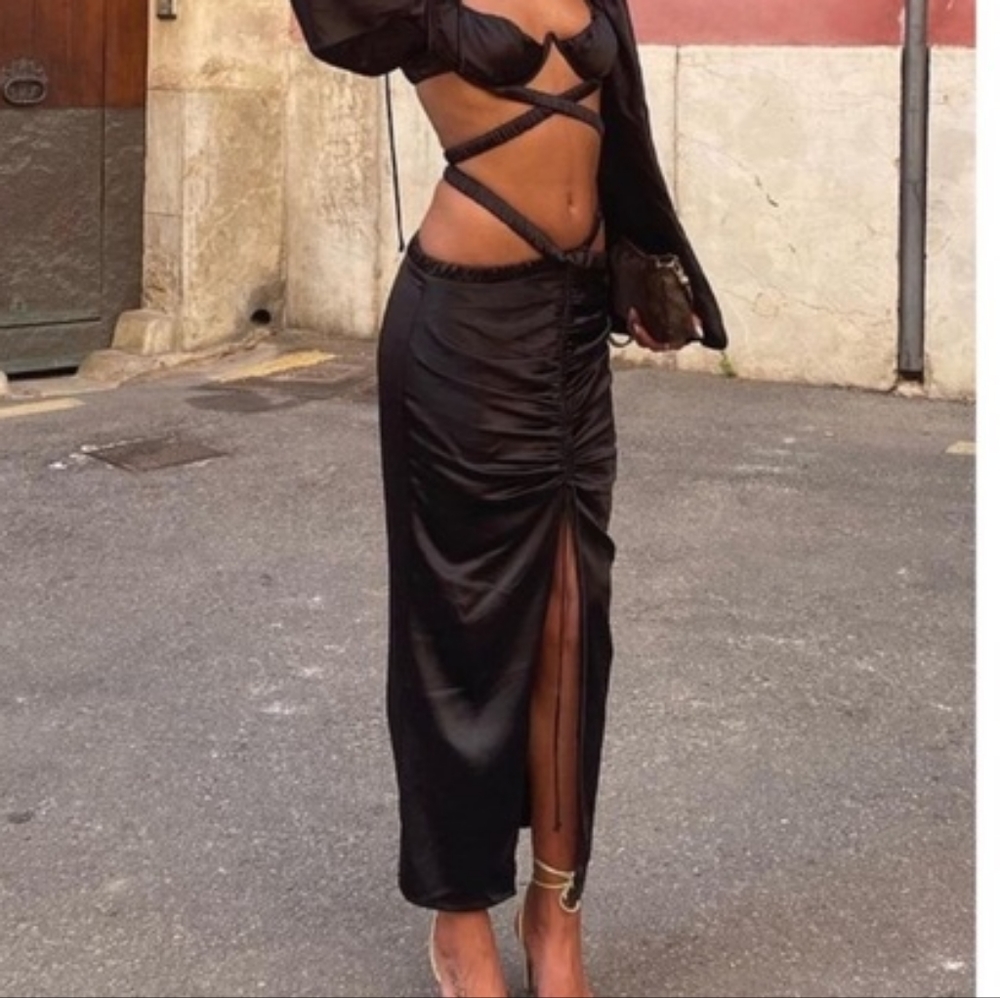 for love and lemons pia maxi skirt
